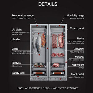 SICAO Refrigerador y Vitrina de Exhibición para Carne de Res de Maduración en Seco - Product Image 3