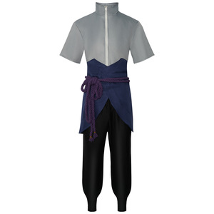 Disfraz de Cosplay de Uchiha Sasuke, Traje de Ninja, Juego de Rol de Anime, Primavera 2024, Uniforme de Talla Adulta, Transfronterizo - Product Image 3