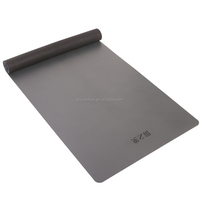 Tapis de yoga en PU avec logo personnalisé, antidérapant, imperméable, écologique, pour l'entraînement en studio et la pratique quotidienne