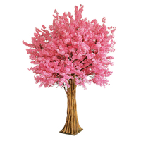 Grand arbre artificiel à fleurs de cerisier Songtao, fleurs en plastique, hauteur 3 m, durable, utilisation en extérieur