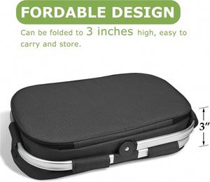 Large Insulated Picnic Basket Water Resistant Leakproof Portable Cooler Basket Set with Aluminium Handle Insulated Cooler Bag - Product Image 2