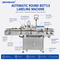 Machine d'étiquetage automatique haute vitesse pour bouteilles rondes en PET, plastique, verre, eau, boissons, cosmétiques – Étiqueteuse enveloppante