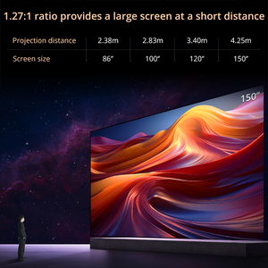 Voxflix M25 Home Cinéma 1080P 4K 2800 ANSI Smart Home Projecteur Android TV 9.0 Mode Jeu Prise en Charge <span class=keywords><strong>Recherche</strong></span> Vocale Films Projecteur - Product Image 5