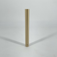 Produit de balustrade BH : Balustres d'escalier modernes en fer et laiton avec manchons en laiton de 5/8 po, finition sablée, anti-rouille, garantie à vie