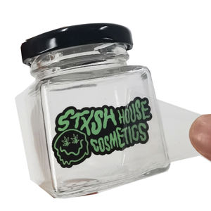 Étiquettes autocollantes en vinyle noir imperméables et personnalisées, étiquettes de transfert, impression pour bouteille de cosmétiques, <span class=keywords><strong>prix</strong></span> bas, usine OEM - Product Image 6