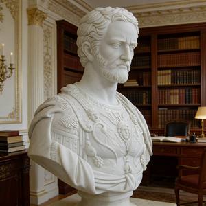 Statue de <span class=keywords><strong>buste</strong></span> de César <span class=keywords><strong>en</strong></span> <span class=keywords><strong>marbre</strong></span> sculpté à la main, <span class=keywords><strong>prix</strong></span> d'usine - Product Image 4