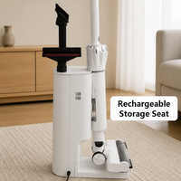 Aspirateur sans fil léger avec station de nettoyage, autonomie maximale de 35 minutes, avec divers accessoires pour de nombreux environnements