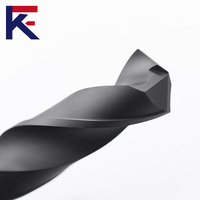 Foret hélicoïdal en carbure monobloc métrique à queue droite KF, pointe fendue 120 CVD, diamanté, droite, pour le graphite et le CFRP, coupe stable