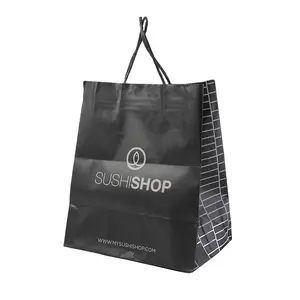 थोक कस्टम मुद्रित ब्रांड लोगो डिज़ाइन प्रमोशन लक्जरी कपड़े खुदरा उपहार शॉपिंग पेपर बैग हैंडल के साथ