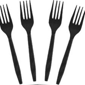 Assiettes, serviettes et fourchettes en plastique à motif de sapin de Noël en écossais DAMAI pour la décoration de table de fête de Noël, vaisselle jetable de Noël - Product Image 6