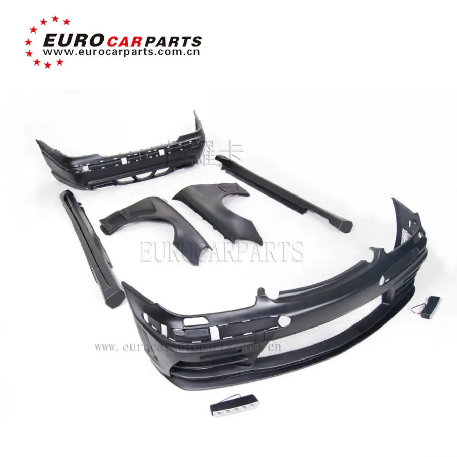 S-klasse w220 körper kit mit front stoßstange kotflügel kanäle seite röcke und hinten stoßstange fit für 2003 2004 2005 2006 WD autoparts für