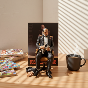 Statua GK del <span class=keywords><strong>Padrino</strong></span> Vito <span class=keywords><strong>Corleone</strong></span> Edizione 1972, Modello in PVC Ecologico, Action Figure in Confezione - Product Image 6