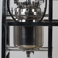 Résistance à la corrosion de réacteur en acier inoxydable à double enveloppe 10L 20L 50L 100L SS304 de laboratoire de vente chaude