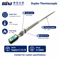 Sensor Suhu Termokopel Titik Ganda Suhu Tinggi, Peralatan Pengujian Instrumen Temperatur, Pengaturan S R B 0-1300C