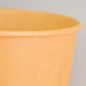 Bol à salade en papier kraft compostable écologique, récipient alimentaire jetable anti-fuite pour salade et soupe avec personnalisation - Product Image 4