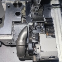 Machine à coudre industrielle Pegasus W600PC d'occasion, blanche, interlock, pour vêtements, chaussures, sacs à main, moteur essentiel, 6000 points/min, 15 mm
