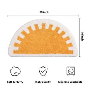 Demi-cercle, tapis <span class=keywords><strong>de</strong></span> porte absorbant l'eau, tapis <span class=keywords><strong>de</strong></span> <span class=keywords><strong>bain</strong></span> bon marché, <span class=keywords><strong>coussin</strong></span>, tapis <span class=keywords><strong>de</strong></span> sol, tapis modernes - Product Image 5
