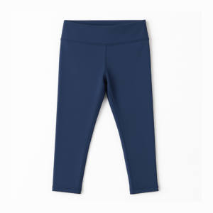 Pantalons décontractés pour filles de haute qualité OEM ODM, respirants, extensibles dans les quatre sens, leggings de sport confortables en tissu tricoté, longueur intégrale - Product Image 1