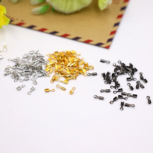 Rope Buckle Small Size Metal Jewelry Findings For Bracelets Necklaces Beading Supplies <b>Silver</b> Gold Gunmetal Black Plated - Product Image 3