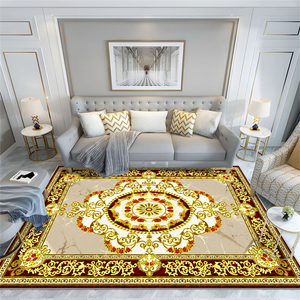 Tapis d'extérieur rectangulaire à motif floral, style traditionnel, résistant à l'eau, en polypropylène, à poils plats, pour usage domestique - Product Image 2
