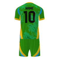Jersey Sepak Bola Cetak Digital Kustom Tim China Unisex Dewasa 100% Poliester Anti-Bakteri Cepat Kering Bernapas UV Pendek