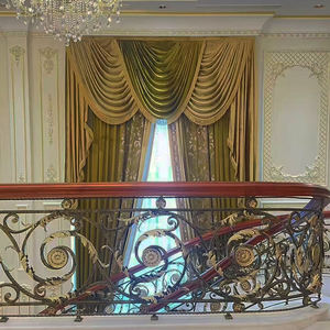 Cortinas de Lujo Personalizadas para el Hogar, Cortinas con Cenefa Dorada para la Sala de Estar - Product Image 2