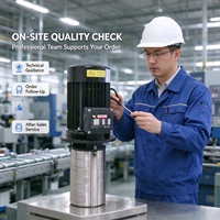 Pompe centrifuge verticale multi-étages haute pression H4V50 pour liquide de refroidissement CNC, destinée aux tours, centres d'usinage, perçage, taraudage et convoyeur de copeaux de fer