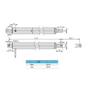 प्राइमओपल विंडो सलामी बल्लेबाज सिरिनाइज्ड रैखिक एक्टोरेटर 4-25 m/s 10 ~ 600 मिमी जलरोधक 12 वी 24 वी विद्युत एक्टोरेटर - Product Image 5