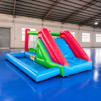 Château gonflable en PVC de haute qualité à prix abordable, couleur personnalisée, avec toboggan et piscine à balles, logo, centre de jeux pour enfants en extérieur JIALE