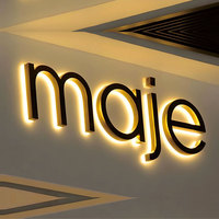 Señalización de negocios al aire libre escaparate retroiluminado LED iluminado signo tienda logo signo 3D canal letra signo para publicidad