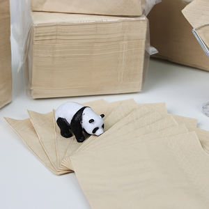 High absorbent oil-absorbing <b>bamboo</b> pulp facial tissue for hotels unbleached pulp napkin free samples provided - Product Image 2