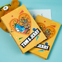 Carnet de notes Kawaii pour enfants, écoliers, avec couverture en papier écologique, style dessin animé, et stylo à bille 6 couleurs