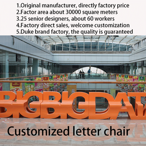 Y246 <span class=keywords><strong>Silla</strong></span> con letras personalizadas Banco del alfabeto Fibra de vidrio Cafetería moderna Muebles <span class=keywords><strong>Restaurante</strong></span> al aire libre Juego de gobierno Signo Público - Product Image 4