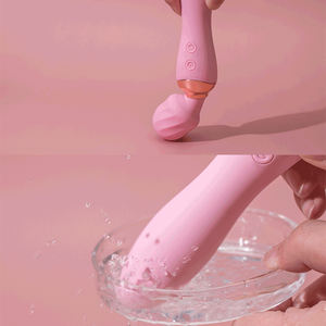 Silikon sessiz çift kafa güçlü vibratör isıtmalı mastürbasyon masaj Anal kedi tak seks oyuncakları - Product Image 5