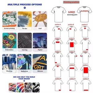 Camiseta Básica de Manga Corta para Pareja, 210g, Económica, de Algodón Puro Lavado, Cuello Redondo, para Hombre, Verano - Product Image 3