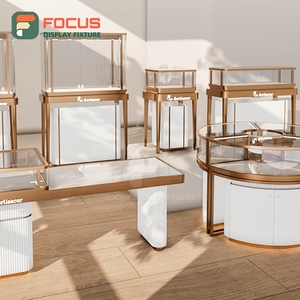 Vitrine de présentation de montres et bijoux de luxe sur mesure, multifonctionnelle, en verre et métal, pour la vente au détail - Product Image 3