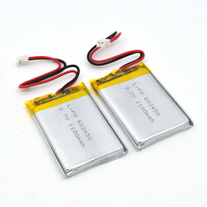 Дешевая оптовая продажа Высококачественная литий-ионная 3,7 В литий-ионная батарея для бытовой электроники 603450 Литий-полимерная батарея-1100 мАч - Product Image 1