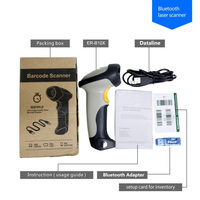 Lector de Códigos Automático Inalámbrico BT Portátil, Escáner de Códigos de Barras 1D/2D Qr con Bluetooth, Escaneo Automático/Modo Manual, Láser, USB