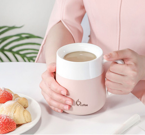 New smart temperature displaying insulated cup 304 stainless steel <b>large</b> capacity business office cup personalized <b>gift</b> cup - Product Image 3