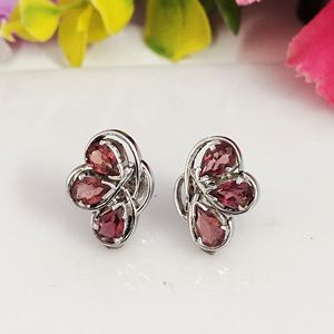 Ensemble de bijoux à motif floral, ensemble de bijoux en rhodolite naturelle, argent sterling 925, fabricant de bijoux sur mesure - Product Image 3