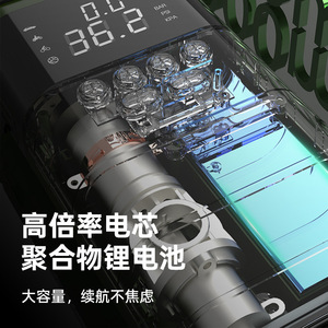 Arrancador de Coches 12V 600-1800A Corriente Máxima, Bomba de Aire Multifuncional con Luz LED, Herramienta de Rescate de Emergencia para Vehículos - Product Image 1