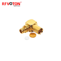 Conectores RF MMCX de Ángulo Recto de 90 Grados, Conector Macho para Soldar para Cable Coaxial SS405
