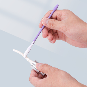 Ensemble de spatules de maquillage en silicone personnalisées en usine, mini et petites, pour la beauté, spatule double tête, mini spatule pour pot de lotion - Product Image 4