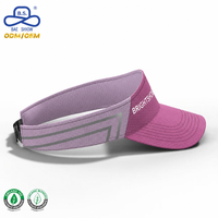 Visera Ajustable de Dos Tonos con Logotipo Personalizado Directo de Fábrica, con Banda Absorbente para Ejercicio al Aire Libre y Running