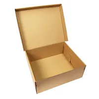 Заводская цена, коричневая Штабелируемая пустая коробка для обуви, коричневая упаковка для обуви, картонные коробки с пользовательским логотипом