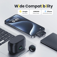 Microphone Lavalier Sans Fil pour iPhone et Android, Fixation Magnétique, Banxye Ultra-léger, Réduction de Bruit 1 Clic, Son de Studio