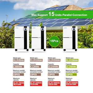 Batterie solaire de stockage LVFU 51,2V 280Ah, batterie Lifepo4 48V 314Ah, batterie lithium 30kWh, BMS intelligent 15kWh - Product Image 5