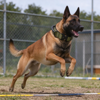 Collier tactique réfléchissant 3M pour chien, robuste, anti-traction, avec poignée de contrôle, réglable, rembourré, avec points de renfort pour chiens de taille moyenne à grande
