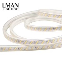 Bande LED intelligente haute tension étanche IP65 pour l'extérieur en gros SMD2835 180LED/M Bande lumineuse LED flexible avec 12mm de largeur de circuit imprimé