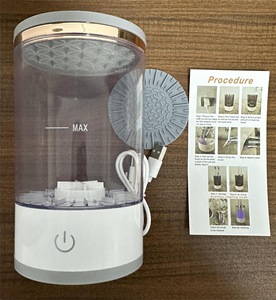 HEXUE Dispositivo Portátil Automático <span class=keywords><strong>para</strong></span> Limpiar y Secar Brochas de Maquillaje, Lavador de Brochas de Maquillaje Giratorio Eléctrico - Product Image 3